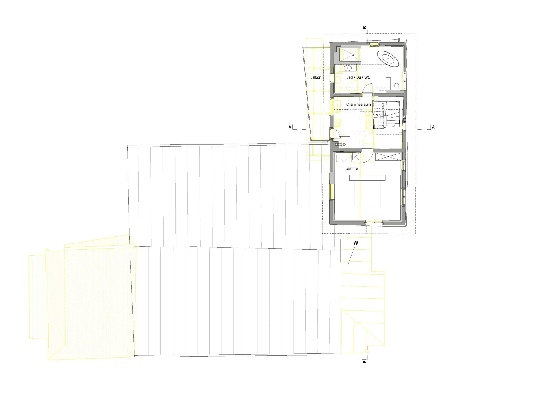 36_Sanierung und Umbau_Wohnhaus Dorfstrasse Almens_Grundriss 2. Obergeschoss